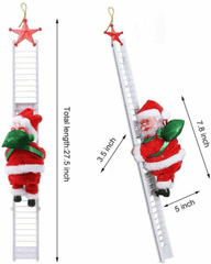Christmas Music Santa Claus Electric Climbing Xmas Tree Decor Ornament - VirtuousWares:Global