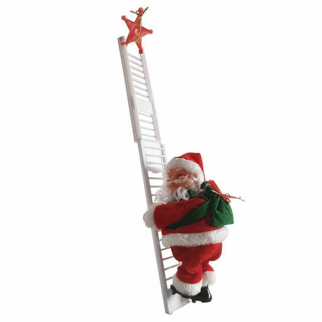 Christmas Music Santa Claus Electric Climbing Xmas Tree Decor Ornament - VirtuousWares:Global
