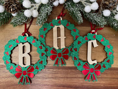 Christmas Wreath Monograms - VirtuousWares:Global