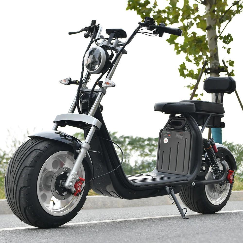 Citycoco Electric Scooter 4000W Powerful Motor Max Speed 70-80KM/H 60V25AH Battery Charging Mileage 40-60KM Max Load 250KG - VirtuousWares:Global