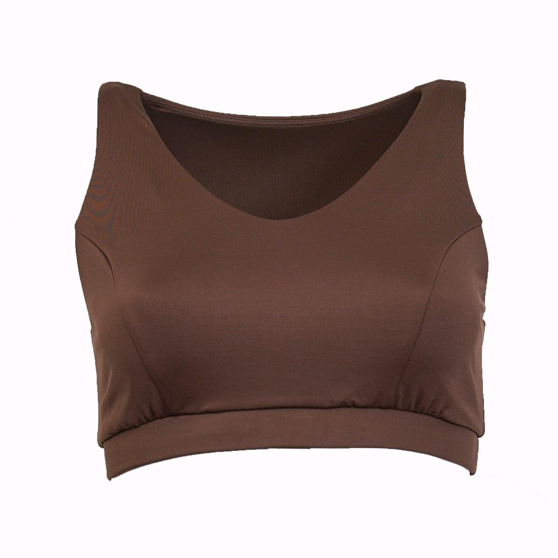 Classic Performance Bra Top - Bark Solid Shimmer - VirtuousWares:Global