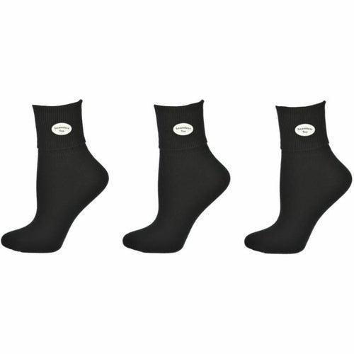 Classic Ribbed Single Cuff Pima Cotton 3 Pairs School Uniform Socks - VirtuousWares:Global