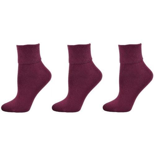 Classic Ribbed Single Cuff Pima Cotton 3 Pairs School Uniform Socks - VirtuousWares:Global