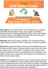 Classic's Lime Sulfur Pet Skin Cream Pet Care and Veterinary Treatment - VirtuousWares:Global