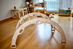 Climbing Arch with Ladder and Rockwall Ramp with White Pillow - VirtuousWares:Global