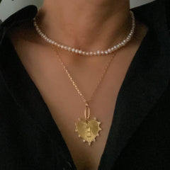 Clip Hanging Initial Heart Necklace - VirtuousWares:Global