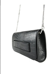 Clutch - Leather Croc Print with Hand Strap - VirtuousWares:Global