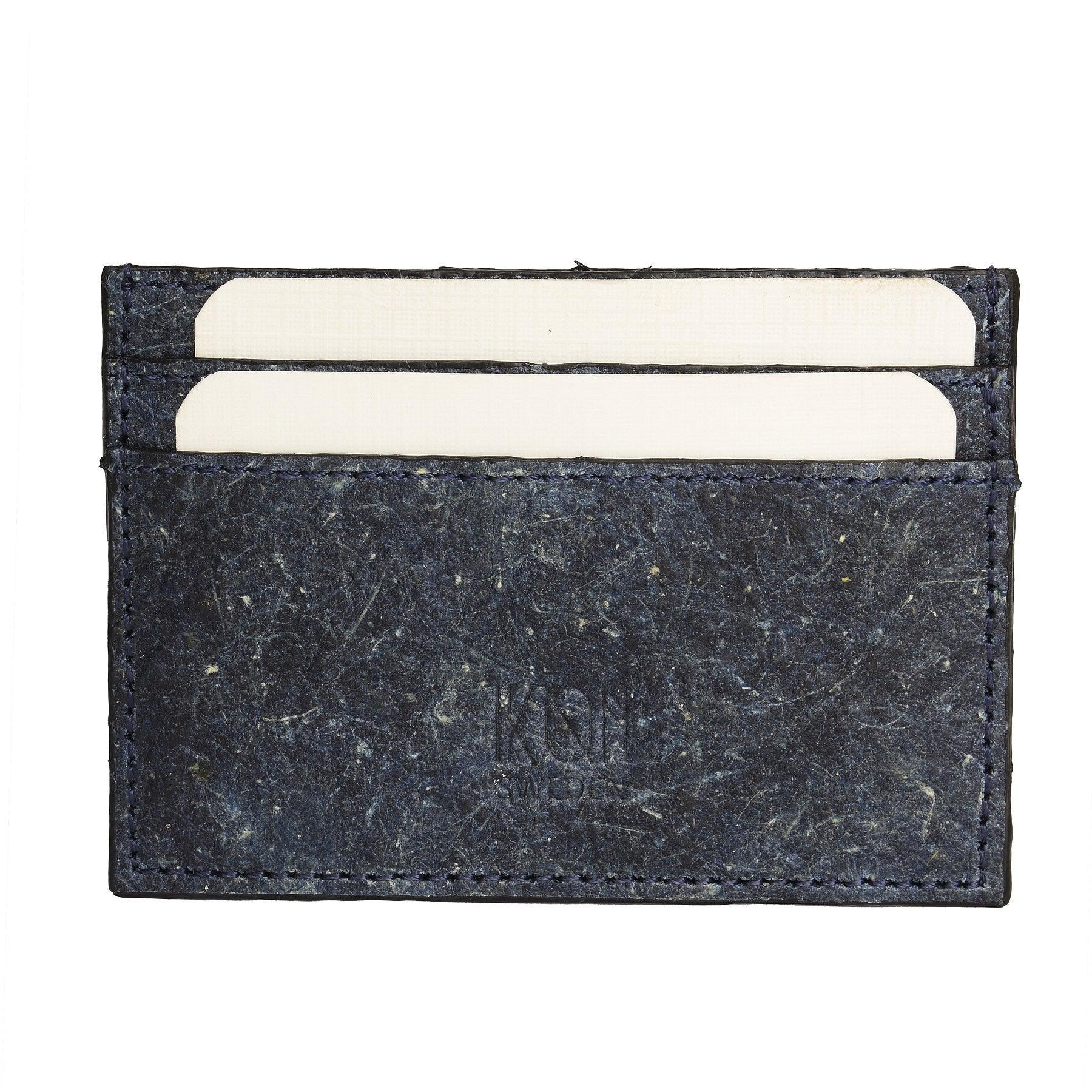 Coconut Leather Card Holder - Dark Indigo - VirtuousWares:Global