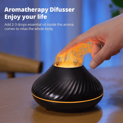 Colorful Portable Air Humidifier Flame Aroma Diffuser - VirtuousWares:Global