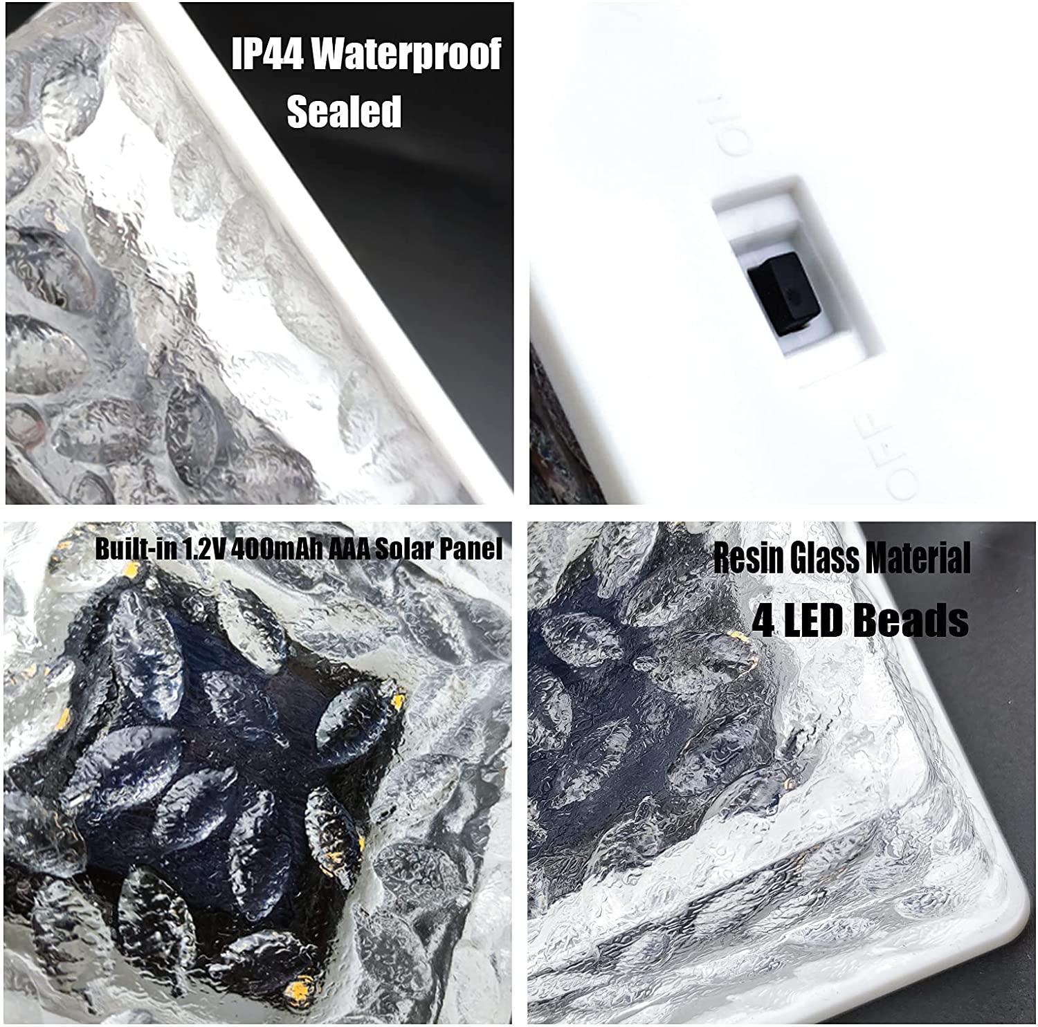 Colorful Solar Glass Brick Light and 12 Key Remote - VirtuousWares:Global