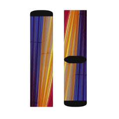 Colorful Striped Fun Novelty Socks Pink - VirtuousWares:Global