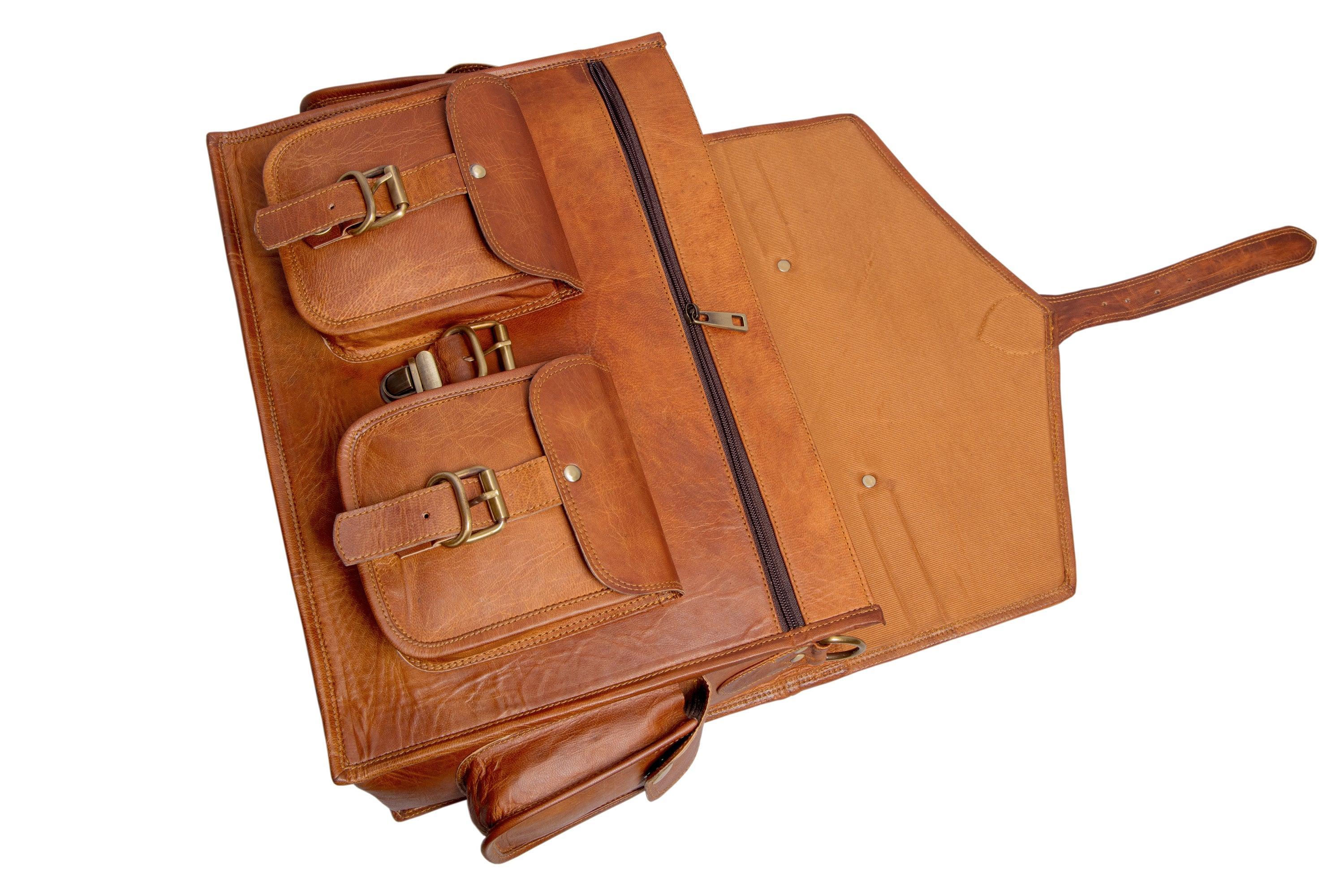 Combo Of 2 Leather Messenger Bag And Small Sling Bag - VirtuousWares:Global