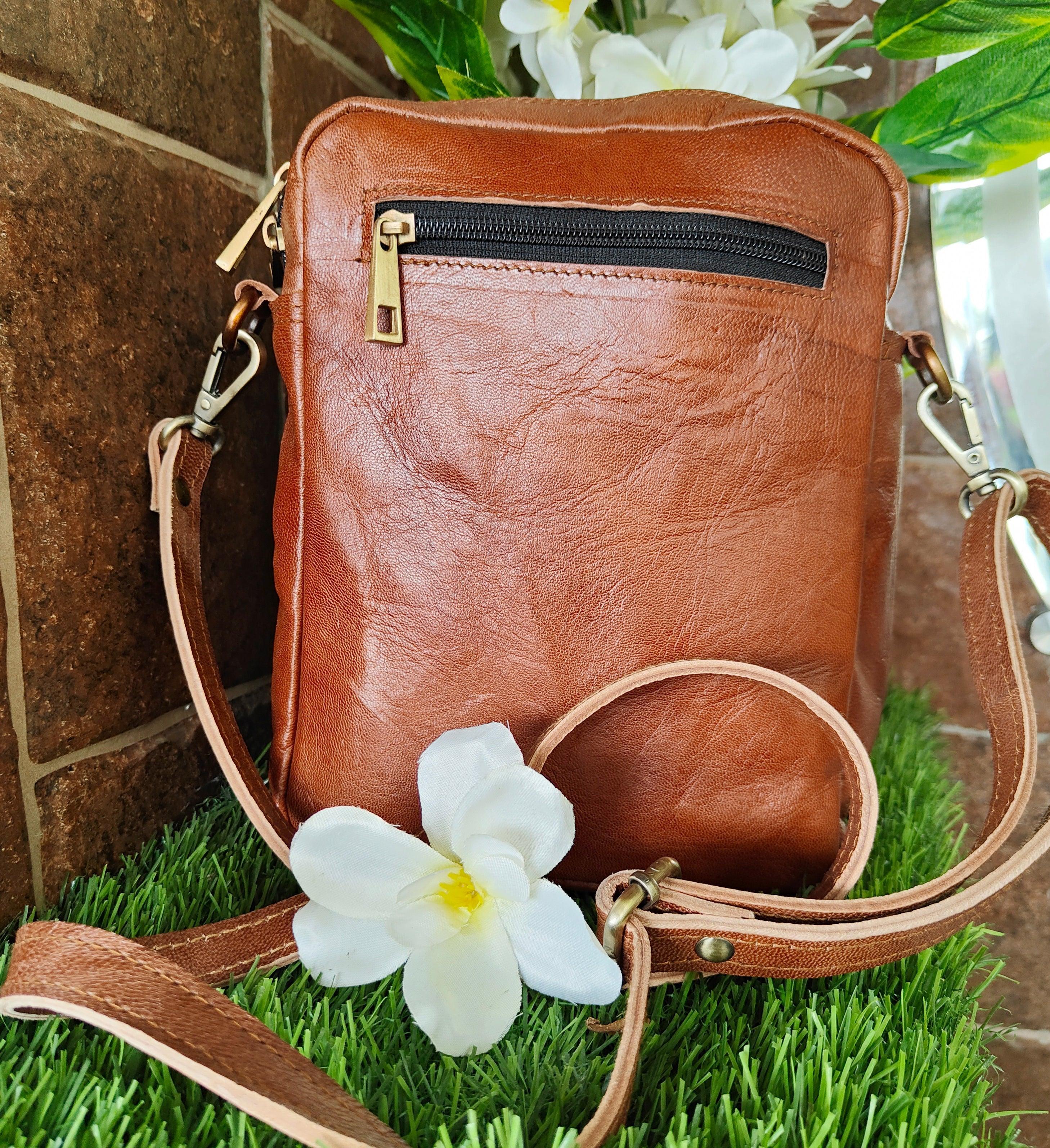 Combo Of 2 Leather Messenger Bag And Small Sling Bag - VirtuousWares:Global