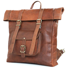 Combo Of 2 ,Leather Travel Backpack / Crossbody Laptop Bag. - VirtuousWares:Global