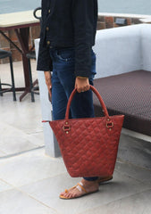 Combo Of 2 , Leather Woman's Handbag And Laptop Sleeve. - VirtuousWares:Global