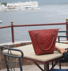 Combo Of 2 , Leather Woman's Handbag And Laptop Sleeve. - VirtuousWares:Global