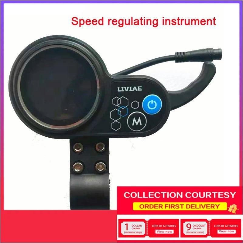 Coolride Motor Brushless Controller, 36V 48V 350W Electric Scooter Mountain Bike Speed Controller with LCD Display Panel - VirtuousWares:Global