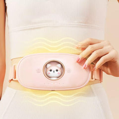 Cordless Massage Heating Pad Vibration Warm Waist Belt Smart Massager - VirtuousWares:Global