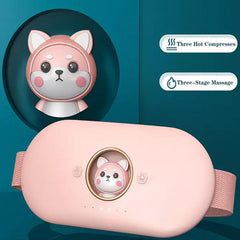 Cordless Massage Heating Pad Vibration Warm Waist Belt Smart Massager - VirtuousWares:Global