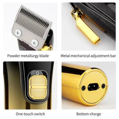 Cordless Rechargeable Low Noise Professional Hair Clippers and Detail - VirtuousWares:Global