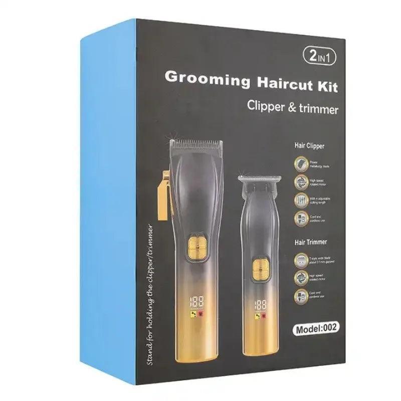 Cordless Rechargeable Low Noise Professional Hair Clippers and Detail - VirtuousWares:Global