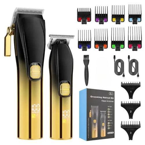 Cordless Rechargeable Low Noise Professional Hair Clippers and Detail - VirtuousWares:Global