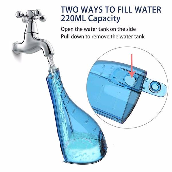 Cordless Water Flosser Dental Oral Irrigator Portable Wireless Charge - VirtuousWares:Global