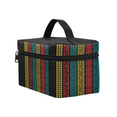 Cosmetic Bag, Geometric - Multicolortravel Case - VirtuousWares:Global