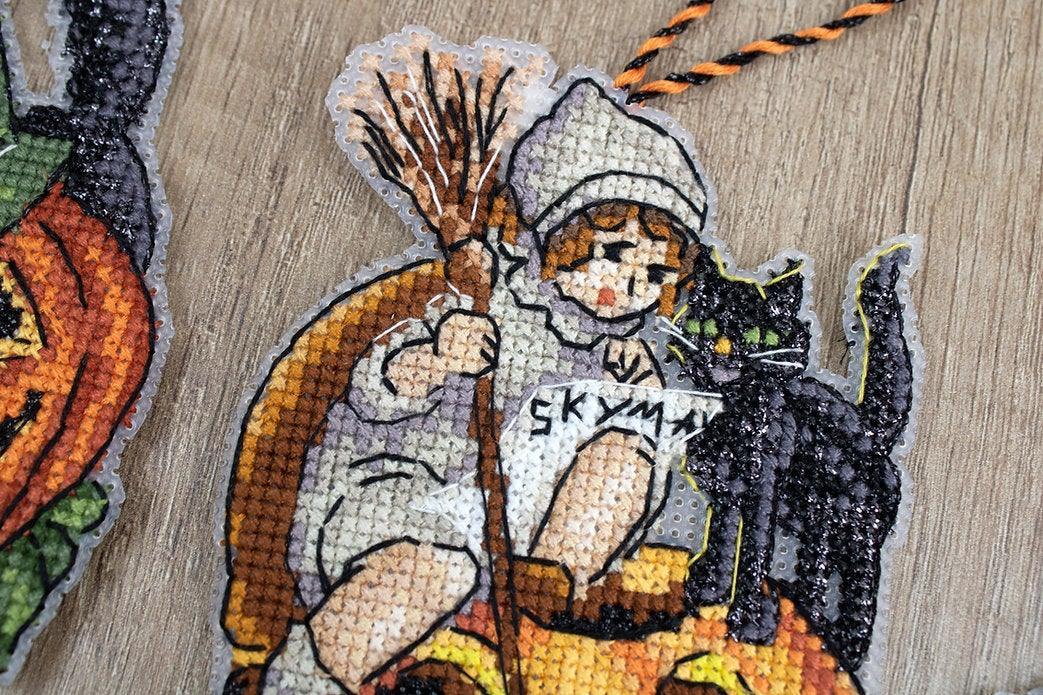 Counted Cross Stitch Kit Halloween Toys L8008 - VirtuousWares:Global