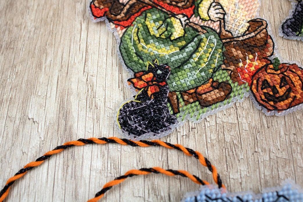 Counted Cross Stitch Kit Halloween Toys L8008 - VirtuousWares:Global