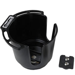 Cup Holder with Bulkhead & Gunnel Mount, Black - VirtuousWares:Global