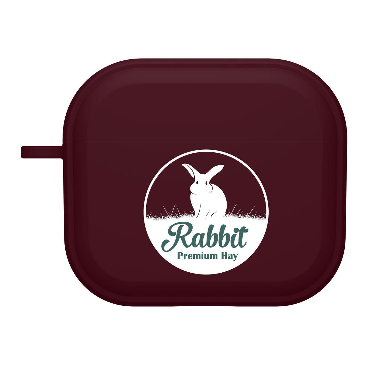 Custom Logo HDX Maroon Case Cover for Apple AirPods Gen 1, 2, 3 & Pro - VirtuousWares:Global