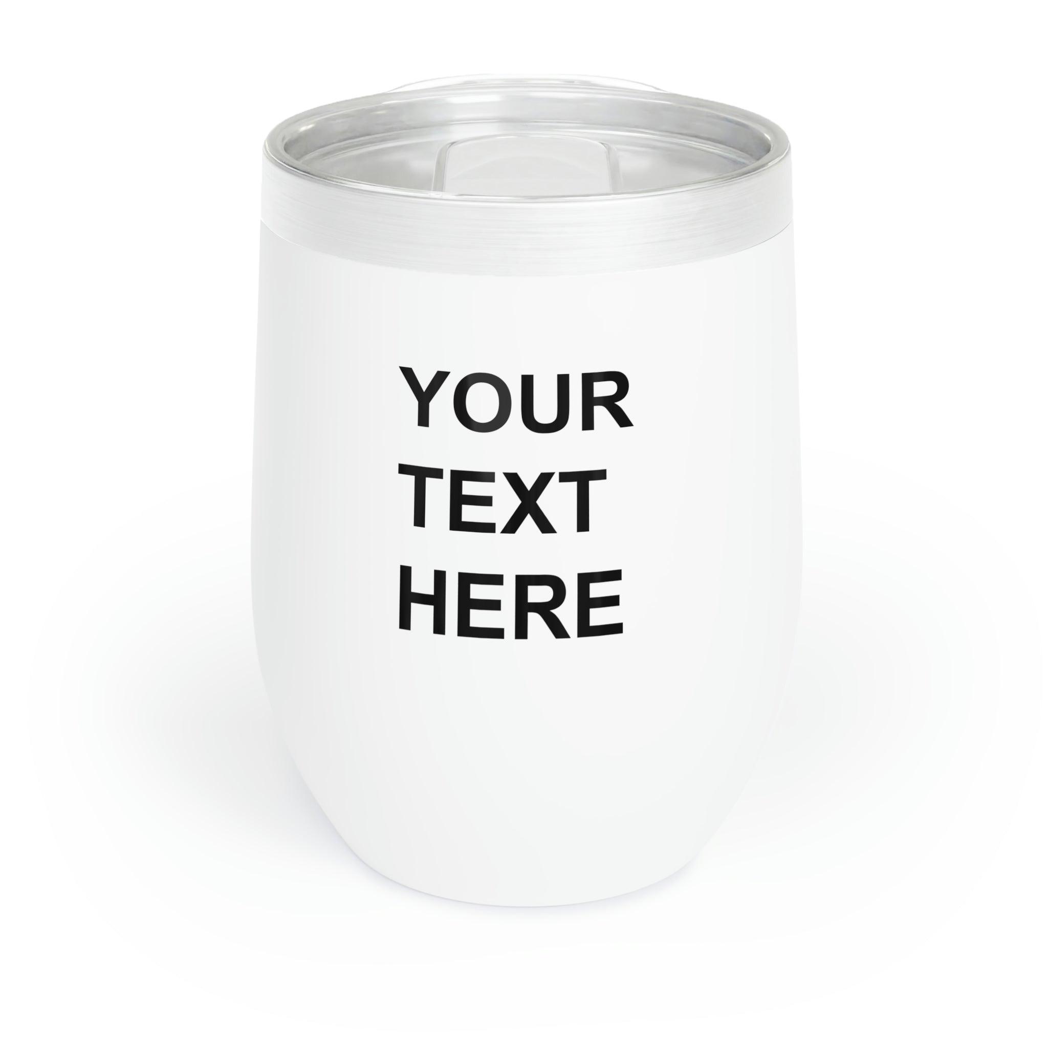 Custom Logo on a Wine Tumbler, Team Logo Here Wine Tumbler, Personaliz - VirtuousWares:Global