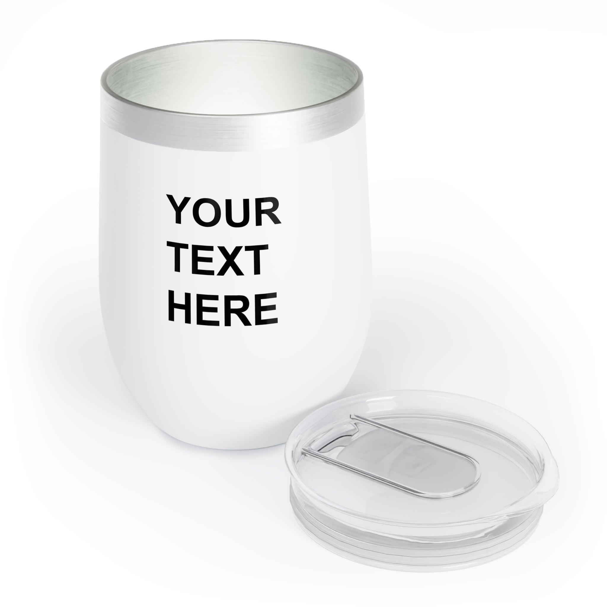 Custom Logo on a Wine Tumbler, Team Logo Here Wine Tumbler, Personaliz - VirtuousWares:Global