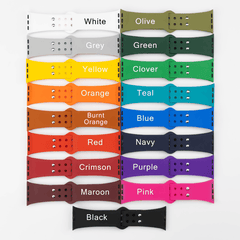 Custom Monogram HD Black Watch Band Compatible with Apple Watch - VirtuousWares:Global
