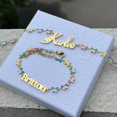 Customized Butterfly Heart Name Necklace - Sexikinis Swim - VirtuousWares:Global