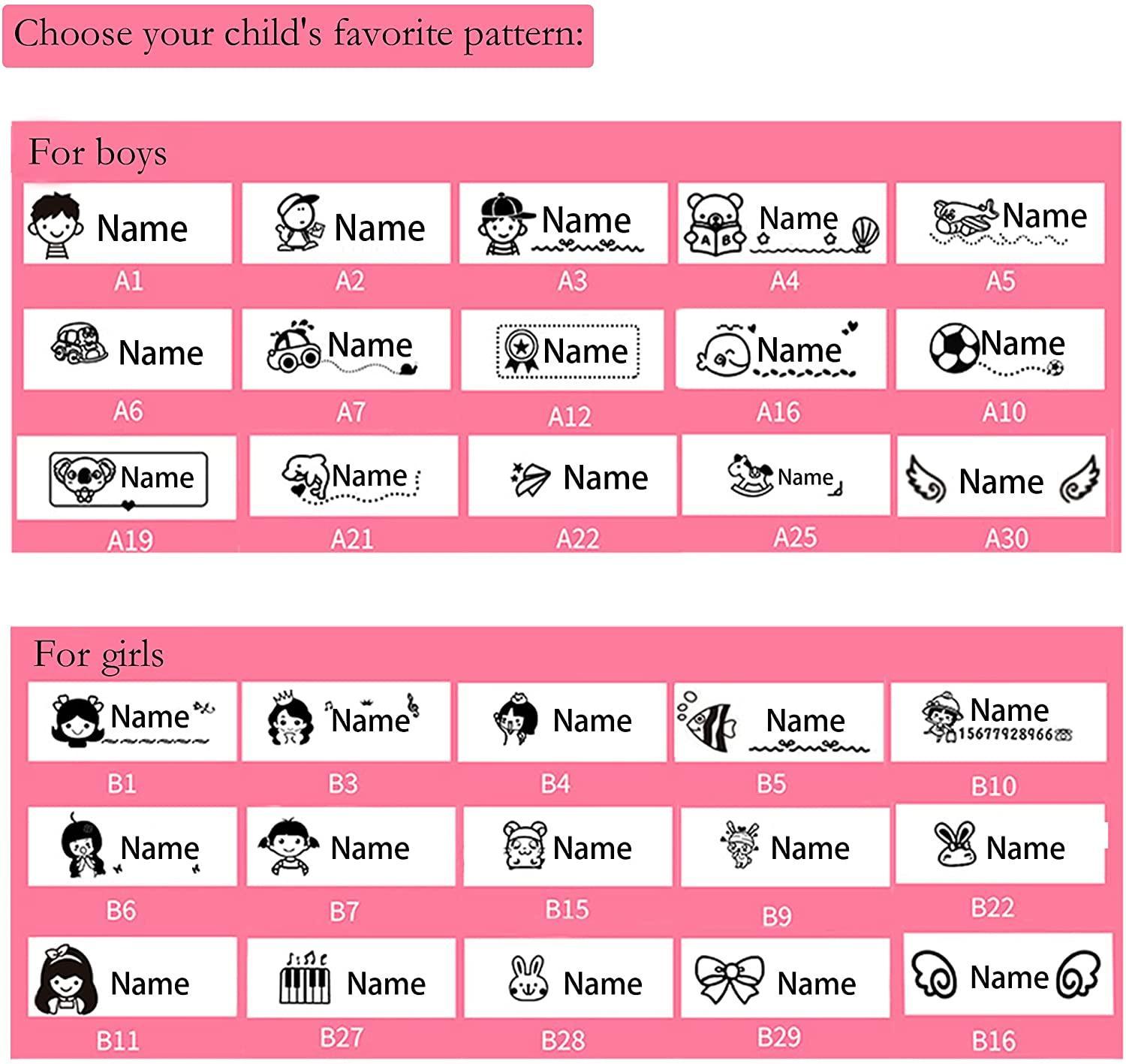 Cute Cartoon Children Seal Student Name Stamp Custom Name Seal - VirtuousWares:Global