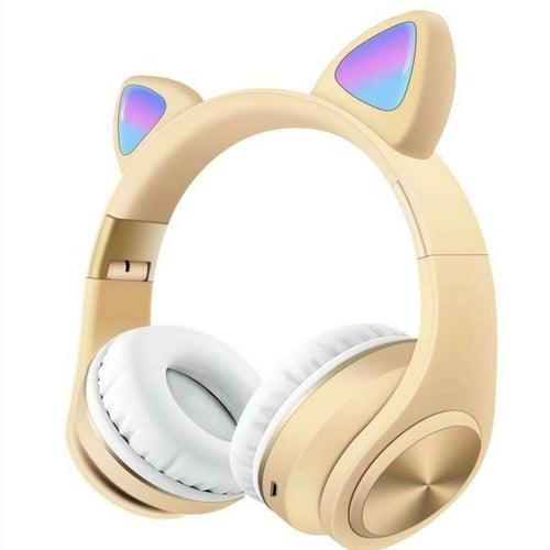 Cute Cat Ear Style Wireless Bluetooth Light Headset - VirtuousWares:Global