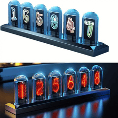 Cyberpunk Retro LED DIY Nixie Tube Clock with APP control - VirtuousWares:Global