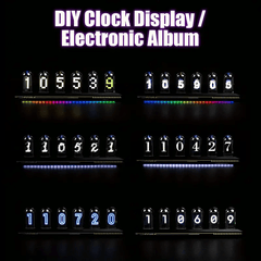 Cyberpunk Retro LED DIY Nixie Tube Clock with APP control - VirtuousWares:Global