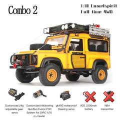 D1RC D90 Defender Camel Trophy 1/10 Scale Offroad Crawler Remote Control Truck for Adults-Hobby Grade RC Car, Electric model toy - VirtuousWares:Global