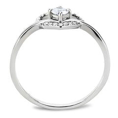 DA106 - High polished (no plating) Stainless Steel Ring with AAA Grade - VirtuousWares:Global
