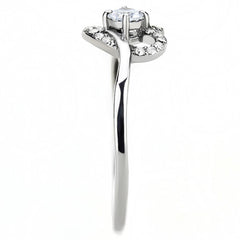 DA106 - High polished (no plating) Stainless Steel Ring with AAA Grade - VirtuousWares:Global
