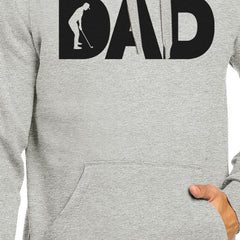 Dad Golf Unisex Grey Hoodie Funny Design Hoodie - VirtuousWares:Global