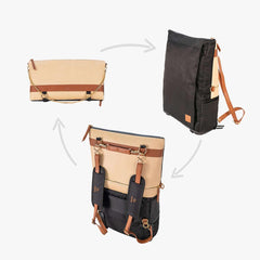 DAKOTA 3 in 1 Convertible Backpack Purse, Sand - VirtuousWares:Global