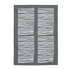 Dark Gray Abstract Lines Plush Blanket Throw - VirtuousWares:Global