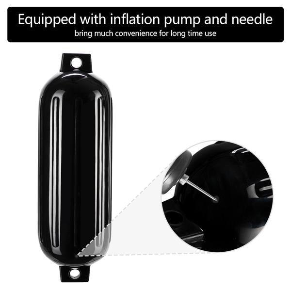 8.5"(D) x 27"(L) Outdoor Yacht Crash Float Black
