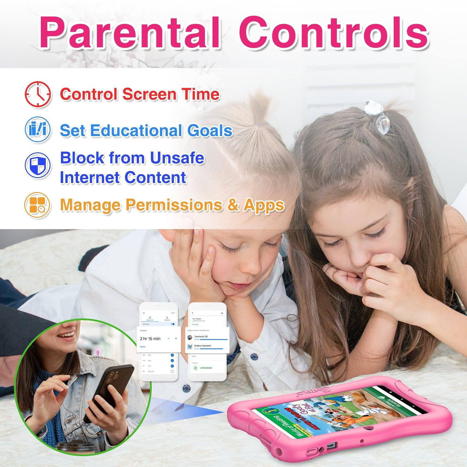Contixo V9 Pink 7" Kids 32GB HD Tablet Featuring 50 Disney E-Books