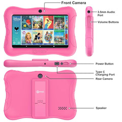 Contixo V9 Pink 7" Kids 32GB HD Tablet Featuring 50 Disney E-Books