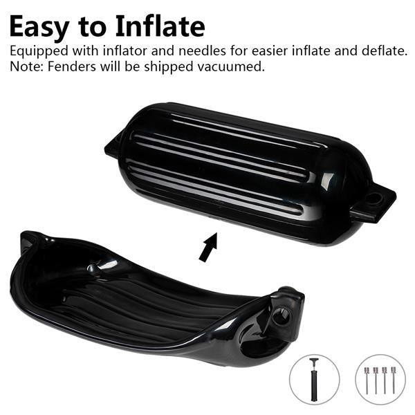8.5"(D) x 27"(L) Outdoor Yacht Crash Float Black